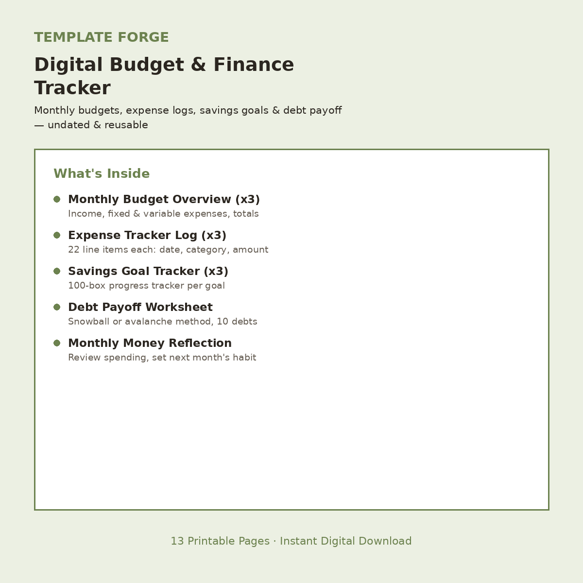 Digital Budget & Finance Tracker