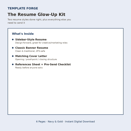 The Resume Glow-Up Kit