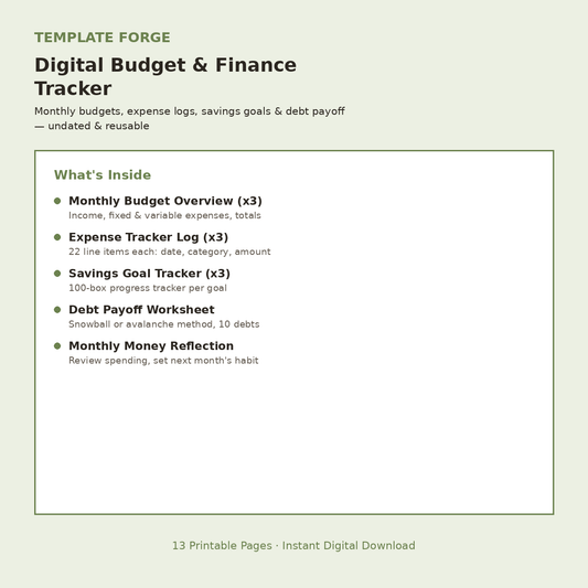 Digital Budget & Finance Tracker